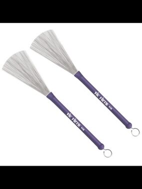 Vic Firth Heritage Brushes Retractable  Wire Drum Sticks Percussion Purple NEW